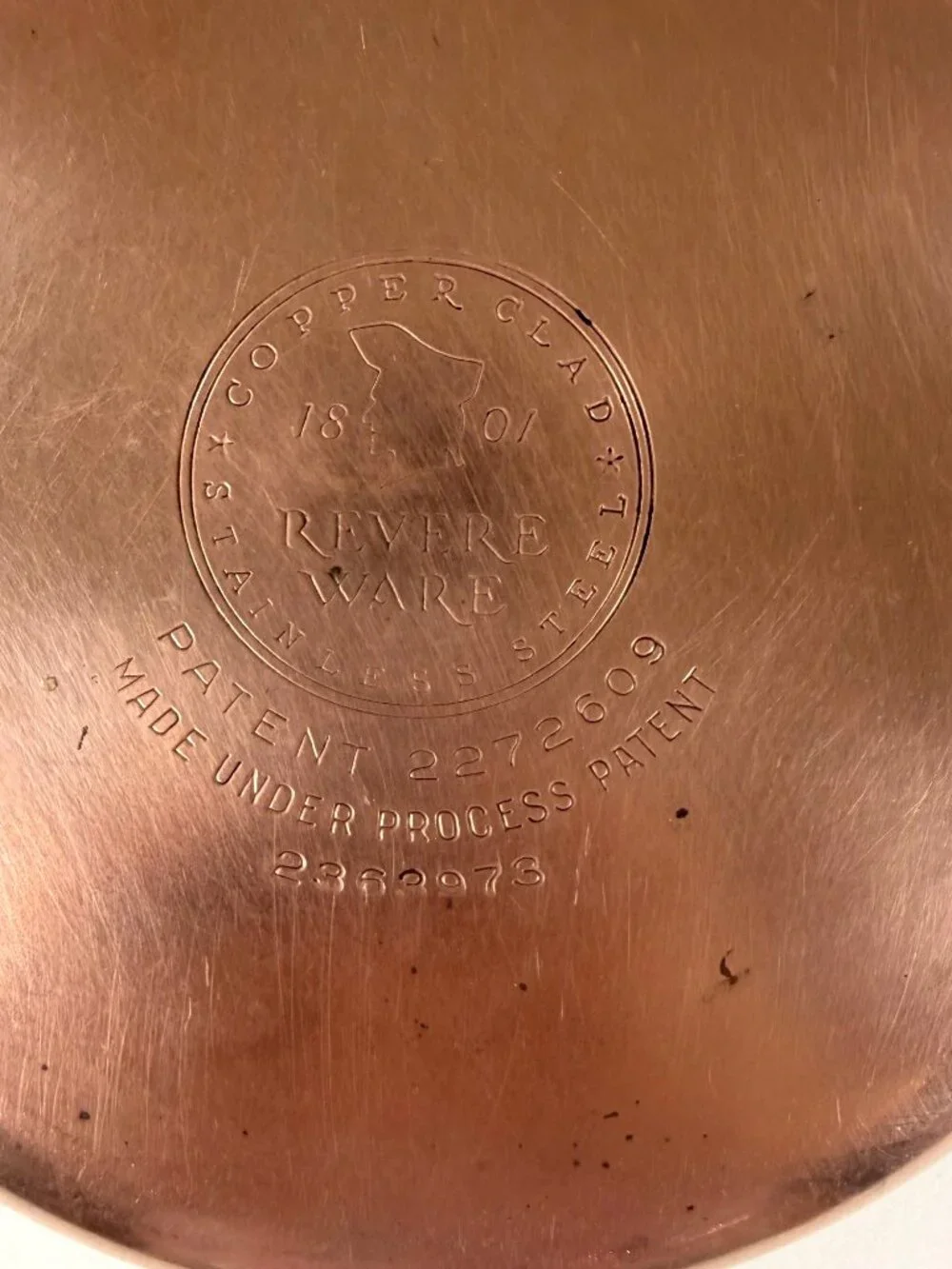 Revere Ware 7 Inch Copper Clad Stainless Steel Skillet Frying Pan Classic Design